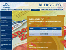 Tablet Screenshot of buergofol.de